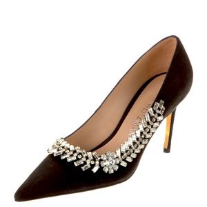 Stuart Weitzman crystal promise embellished stiletto shoes